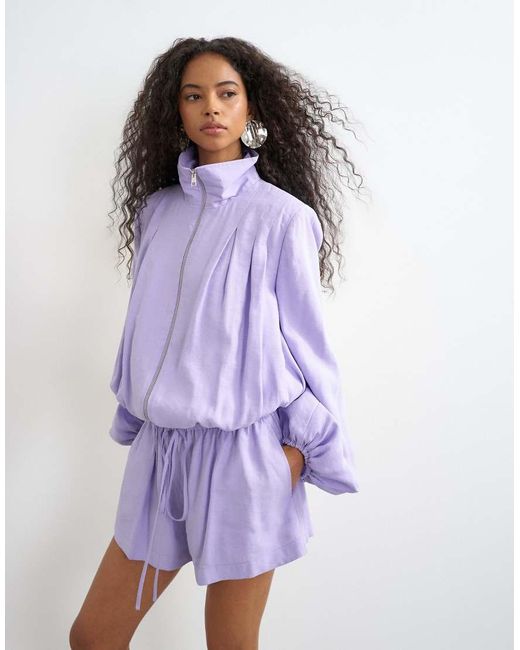 TOPSHOP Purple Co Ord Modal Mini Short