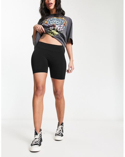 ONLY Black Seamless Legging Shorts