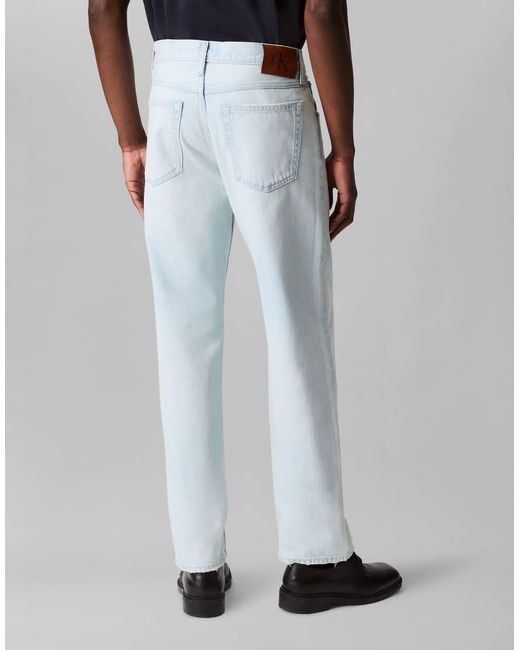 Calvin Klein Blue 90s Straight Jeans for men