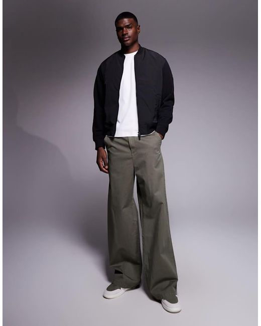 Boss Blue Smartcore Zip Through Bomber Jacket for men