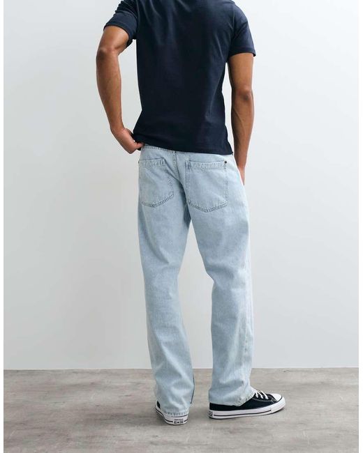 Blend Blue Loose Fit Straight Leg Jeans for men