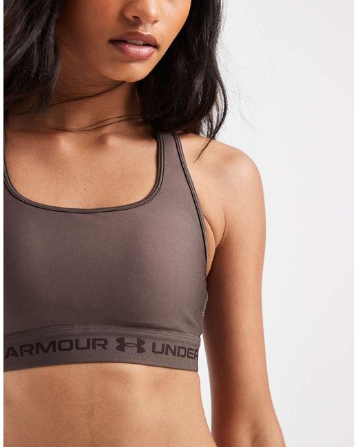 Under Armour Gray Crossback Mid Bra