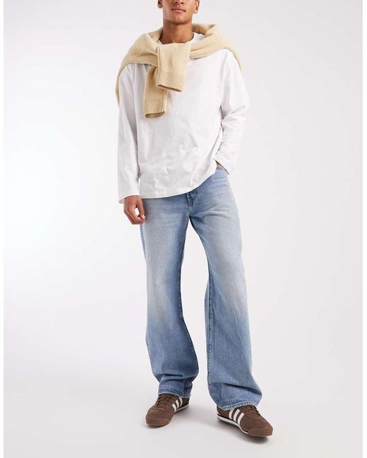 Levi's Blue 501 Loose Straight Jeans for men