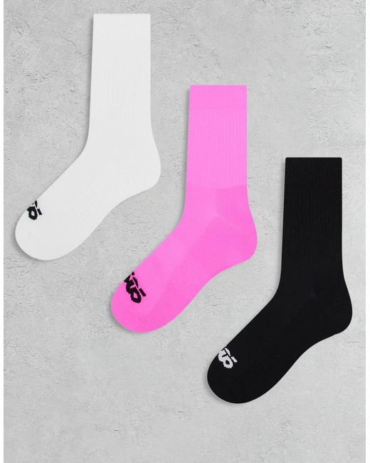 4505 – laufsocken mit riststütze und antibakterieller beschichtung in Pink für Herren