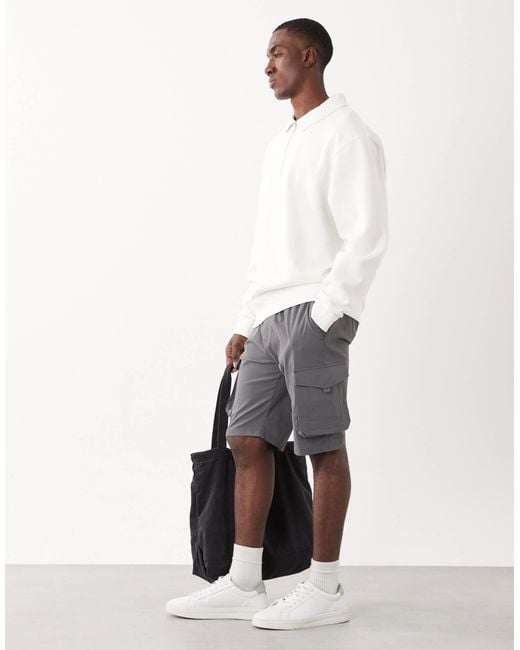 Threadbare White Cargo Shorts for men