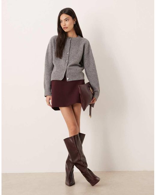 ASOS Brown Mini Skirt With Pockets