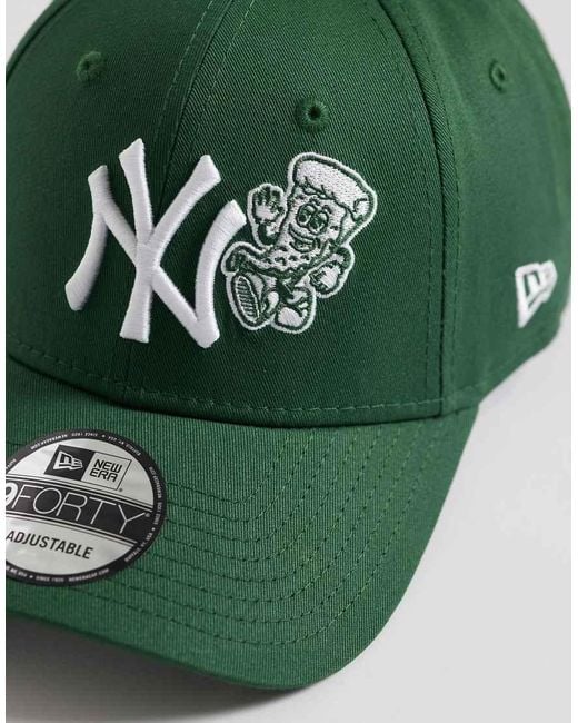 KTZ Green Ny Yankees 9Forty Pizza Icon Cap for men