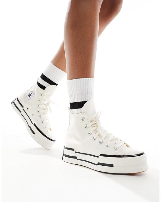 Converse White – chuck 70 plus hi – sneaker