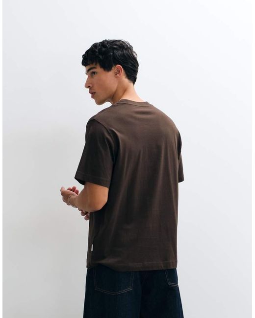 Jack & Jones Black Central Logo T-shirt for men