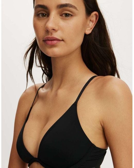 Cotton On Black Plunge Underwire Bra