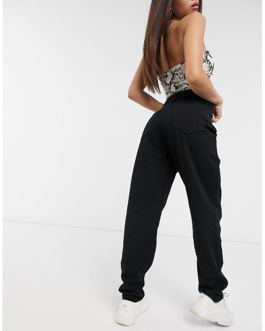 missguided black mom jeans