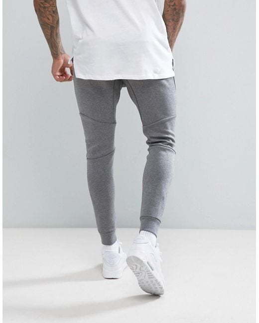 Nike Tech Fleece Skinny Joggers In Grey 805162-091 in Grey for Men | Lyst UK