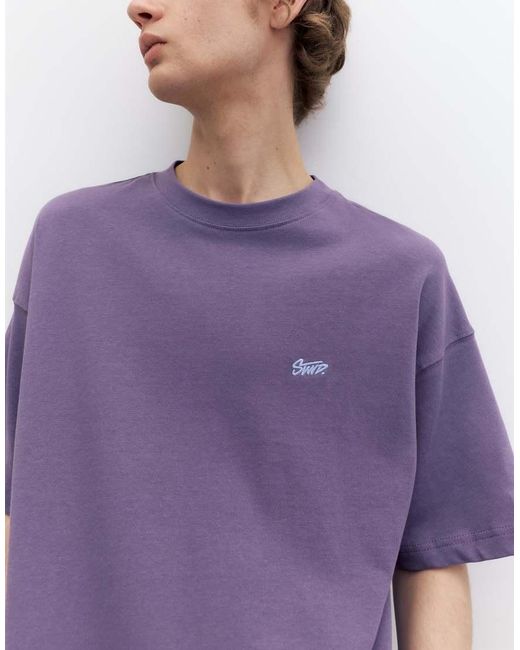 Stwd di Pull&Bear in Purple da Uomo