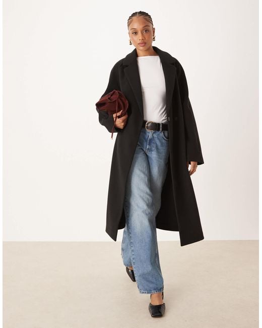 ASOS Black Asos design tall – mantel zum überziehen