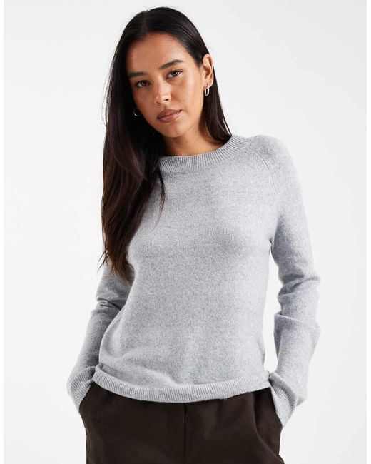 ONLY Gray Crew Neck Jumper