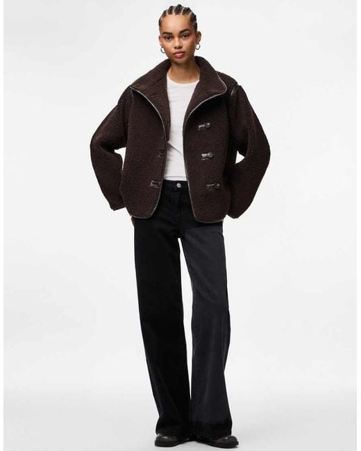 Pieces Black Teddy Jacket