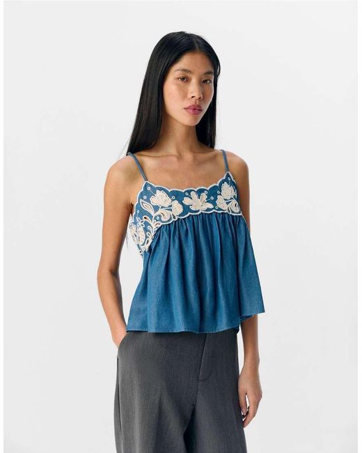Camisola Vaquera Azul Medio De Object de color Blue