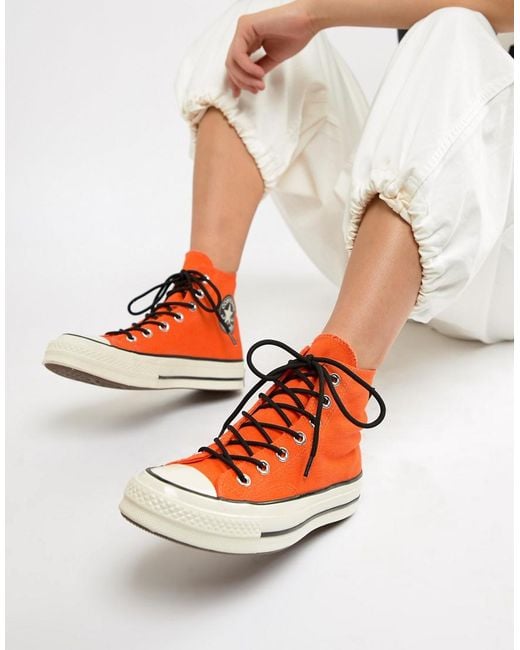 Converse X Gore-tex Chuck 70 Hi Orange Waterproof Sneakers | Lyst Canada