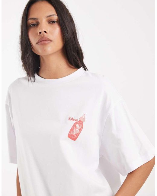 ASOS White Disney T-shirt With Donald Duck Print