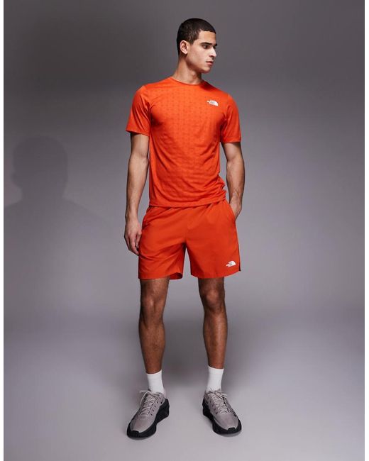 The North Face Red 24/7 Logo Shorts for men