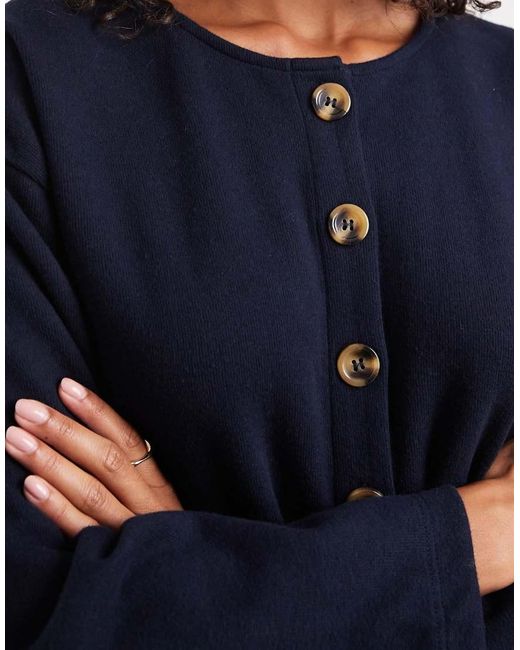 Miss Selfridge Blue Super Soft Cardigan