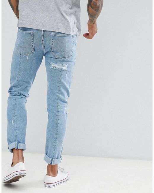 ASOS Denim – enge jeans in Blau für Herren | Lyst AT