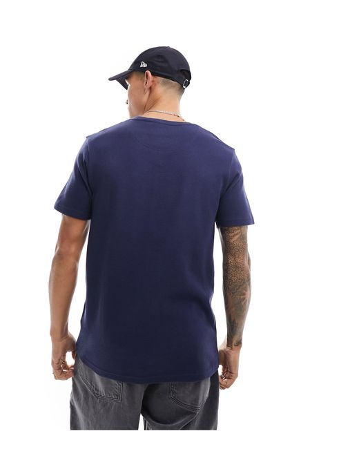 T-shirt en maille gaufrée Brave Soul pour homme en coloris Blue