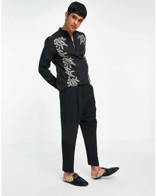 ASOS Drop Crotch Skinny Smart Pants in 