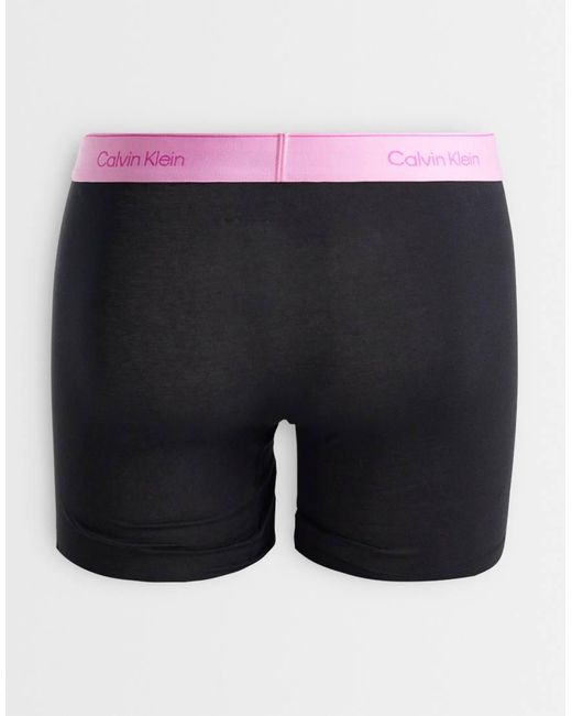 Calvin Klein White Pride Cotton 5 Pack Boxer Briefs for men