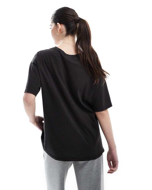 Pieces Black Oversized T-shirt
