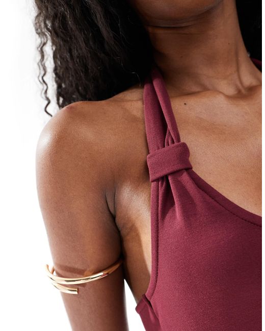 4th & Reckless Red – neckholder-maxikleid