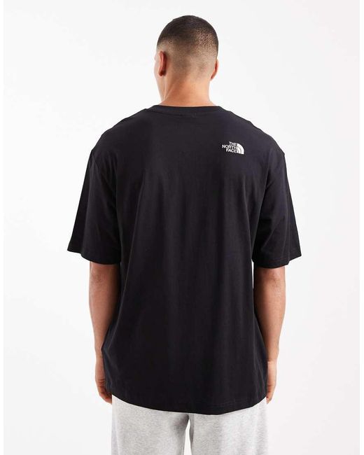 The North Face Black Simple Dome Logo Oversized T-Shirt for men