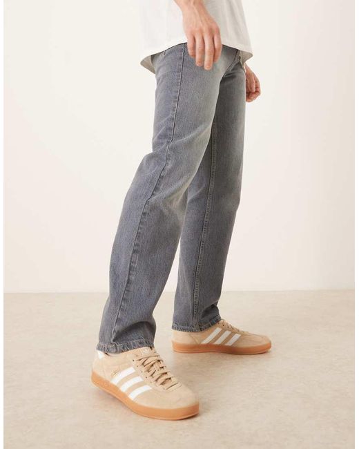 Adidas Originals Gray Gazelle Indoor Sneakers for men