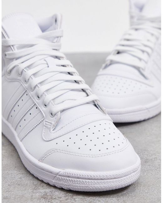adidas Originals Top Ten - Hoge Sneakers in het Wit voor heren | Lyst NL