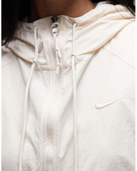 Nike Gray Oversized Woven Track Jacket