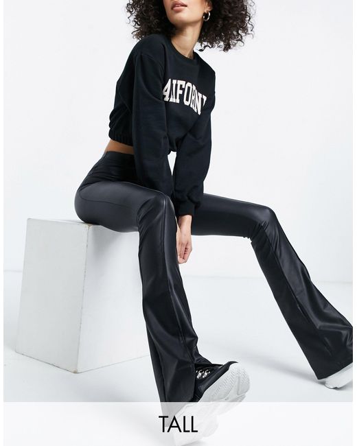 TOPSHOP Tall Wetlook Split Detail 