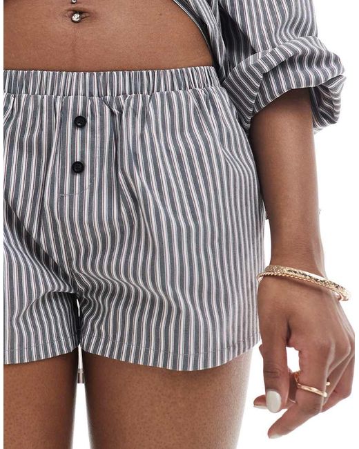 Daisy Street Gray Pull On Boxer Style Short