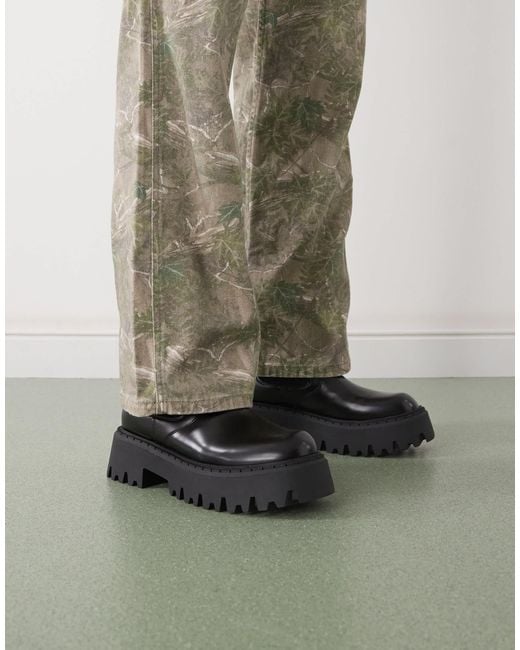 Buffalo Green Chelsea Boots for men