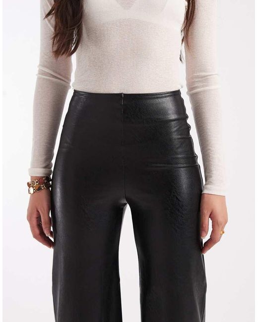 Commando Black Cropped Wide Leg Pant