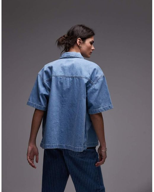 Carhartt Blue Lovilia Denim Shirt