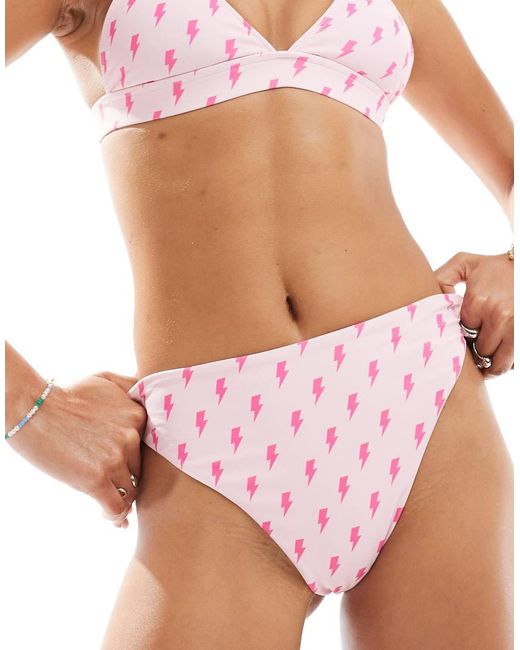 OOSC Pink Strike Of Luck Mix And Match Mile High Bikini Bottoms