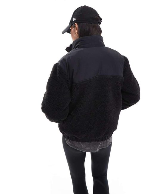 South Beach Black Borg Zip Up Padded Jacket