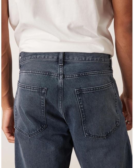 ARKET Gray Ocean Loose Straight Leg Jeans for men