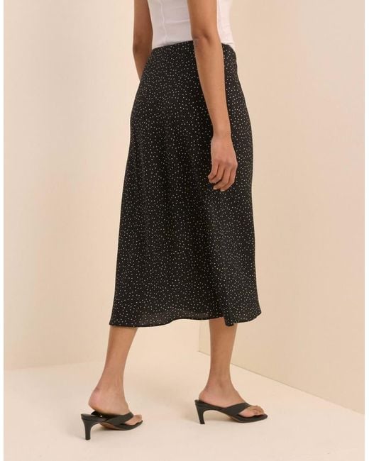 Nobody's Child Natural Polka Dot Mila Midi Skirt