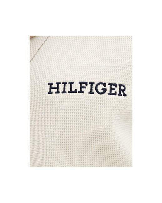 Tommy Hilfiger White Monotype Lounge T Shirt for men