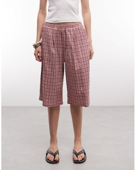 Collusion Pink Baggy Longline Jort