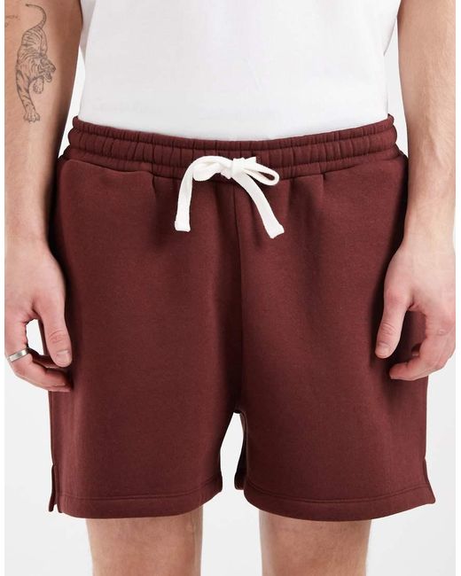 ASOS White Oversized Jersey Short for men