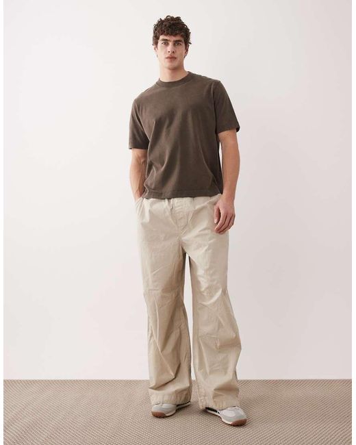 Abercrombie & Fitch Brown Premium Heavyweight T-shirt for men