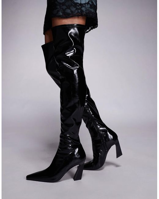 Keeper - cuissardes souples à bout effilé ASOS en coloris Black