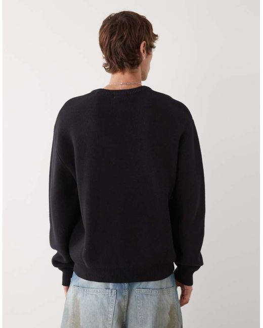 Weekday Black Jumper for men